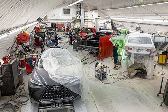 Atelier de carrosserie